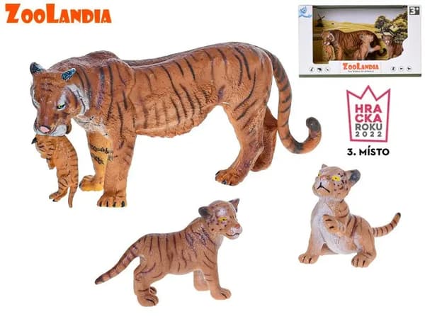 Zoolandia: A tiger with her cubs in a box