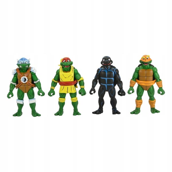 NECA TMNT 4-Pack Capsule Warrior Action Figures Accessory Set, 18 cm