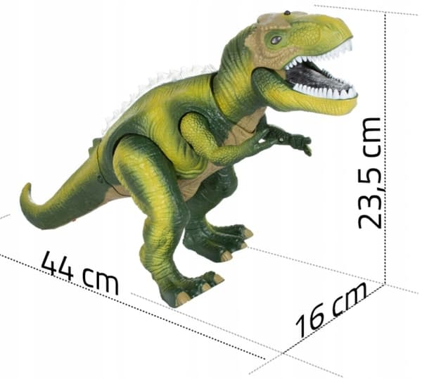REMOTE-CONTROLLED INTERACTIVE DINOSAUR R/C LED ROBOT – WALKS AND ROARS WHEN CONTROLLED BY REMOTE CONTROL