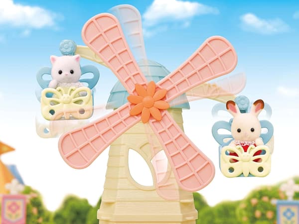 Sylvanian Families Windmill with Carousel Figurine 5526