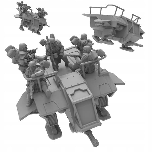 Quadriga Speeder Transport ThatEvilOne 32 mm