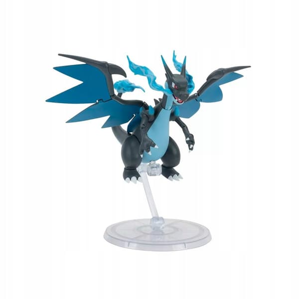 Jazwares Pokémon Select Mega Charizard X Figurine, 15cm