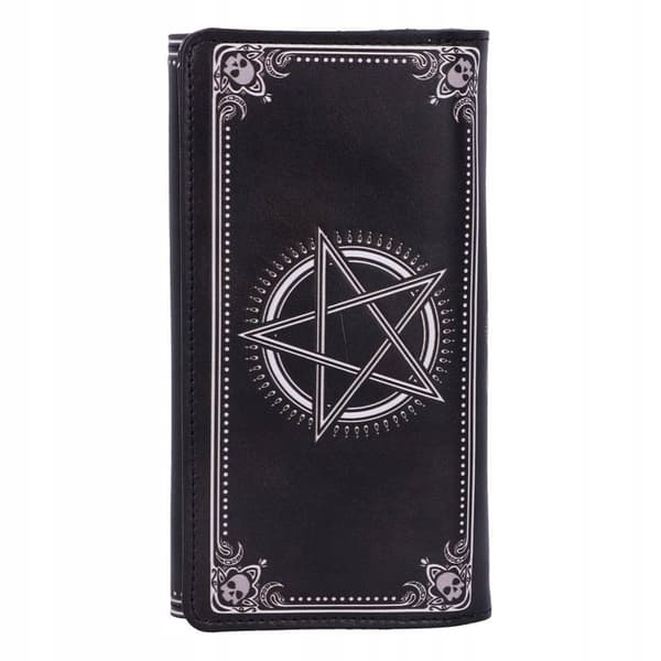 Nemesis Now Malpuss Embossed Purse, Black, 18.5cm