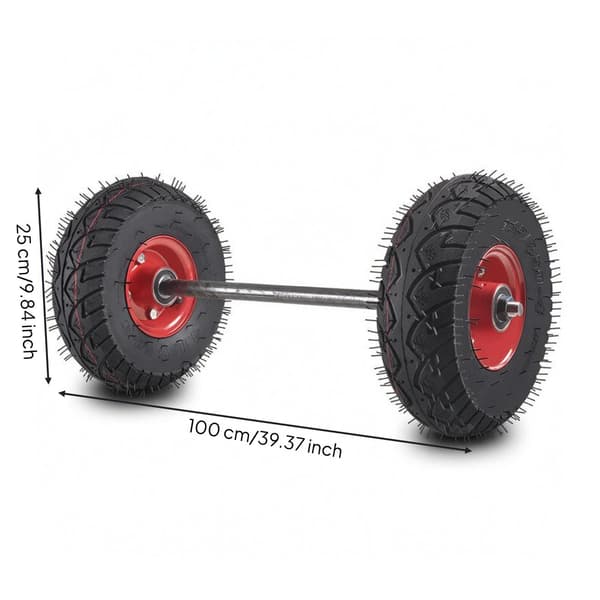 Rubber trolley on wheels