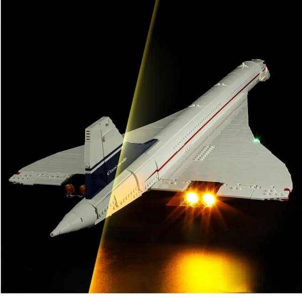 LED lighting for Lego bricks – set 10318 Icons Concorde