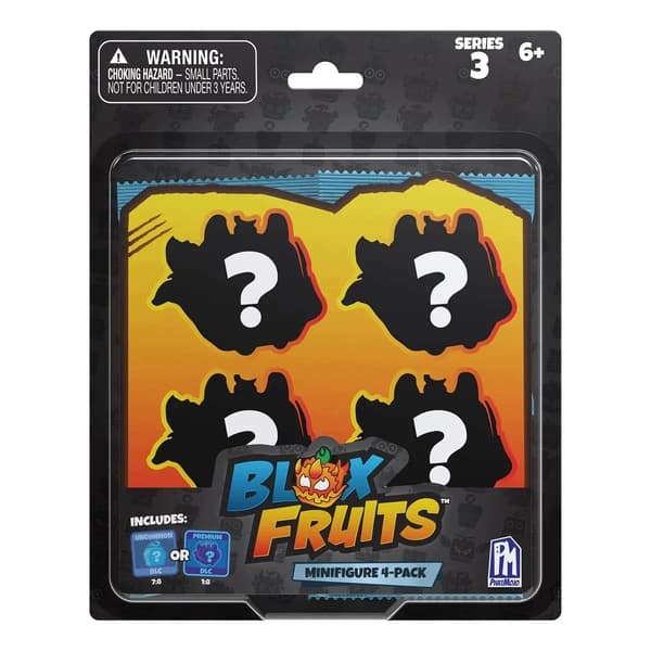 BLOX FRUITS Minifigures 4-pack, Series 3, 3 figures, DLC code