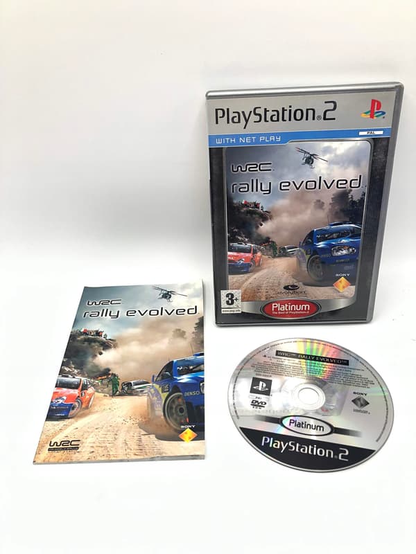 WRC RALLY EVOLVED game for Sony PlayStation 2 (PS2) 10/10