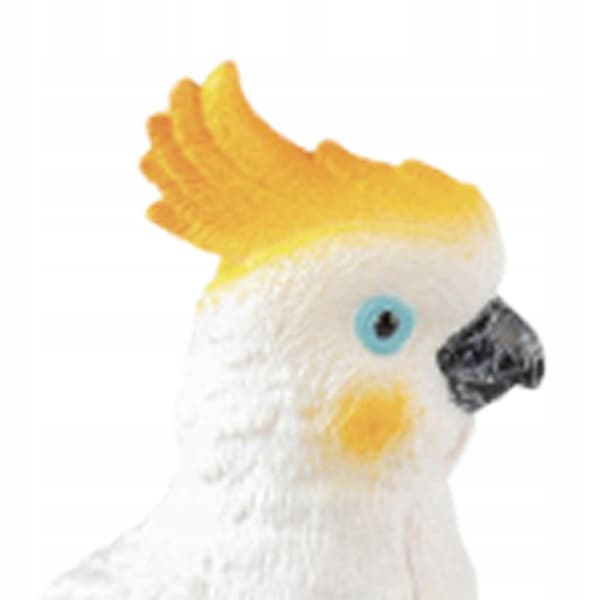 Parrot Model Statue – Lifelike, Small, Portable Collectables – Yellow Head
