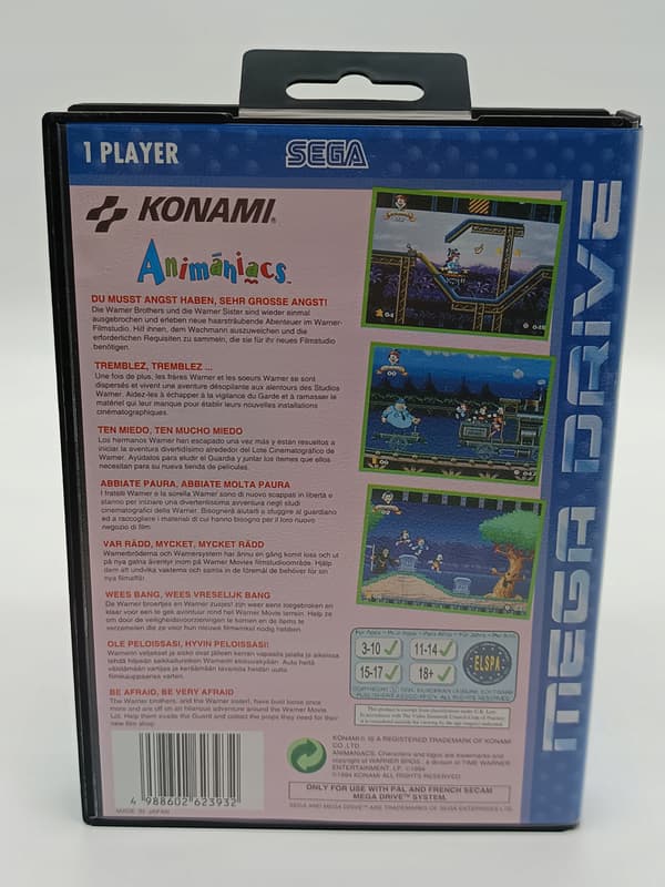 Animaniacs for Sega Megadrive (boxed)