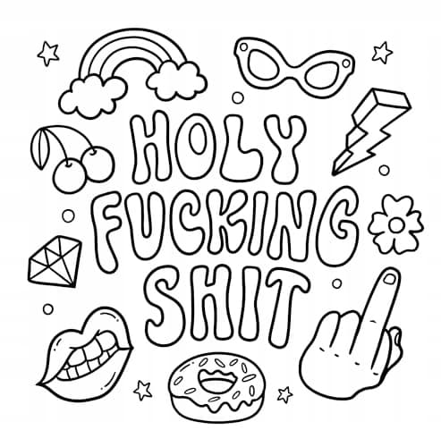 Bold & Easy Groovy: Colouring Book