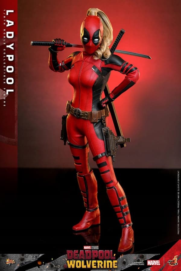Ladypool Marvel Deadpool & Wolverine Movie Masterpiece 1/6 Scale Figure, 30 cm