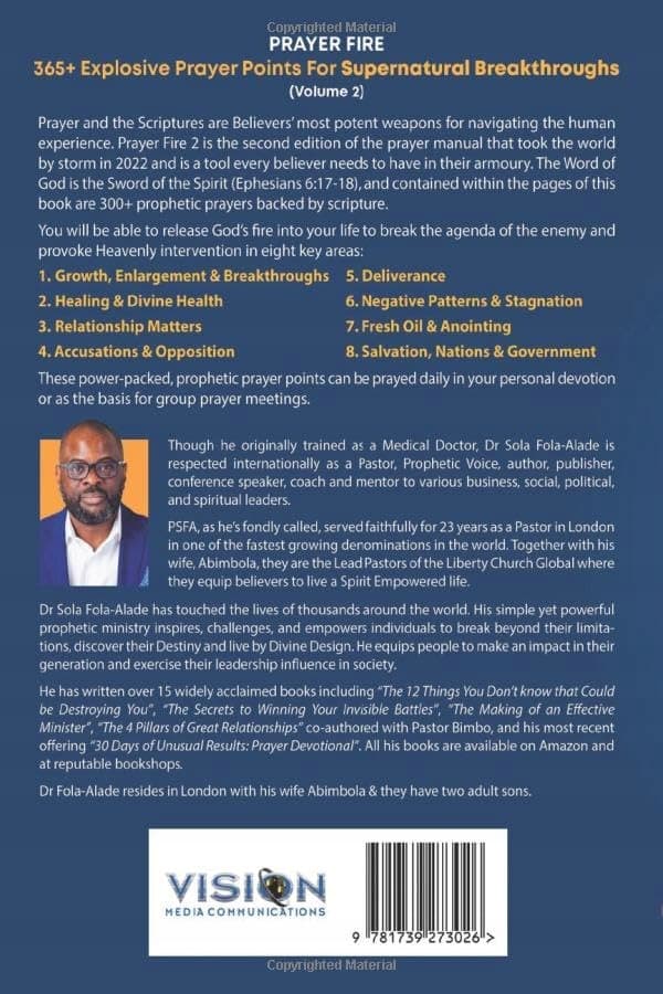 Fola-Alade, Dr Sola PRAYER FIRE 300+ Explosive Prayer Points for the Supernatural
