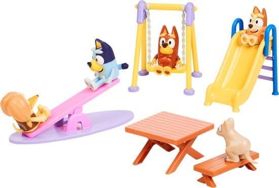 Moose Toys Bluey Playground Toy Set with Plastic Figures