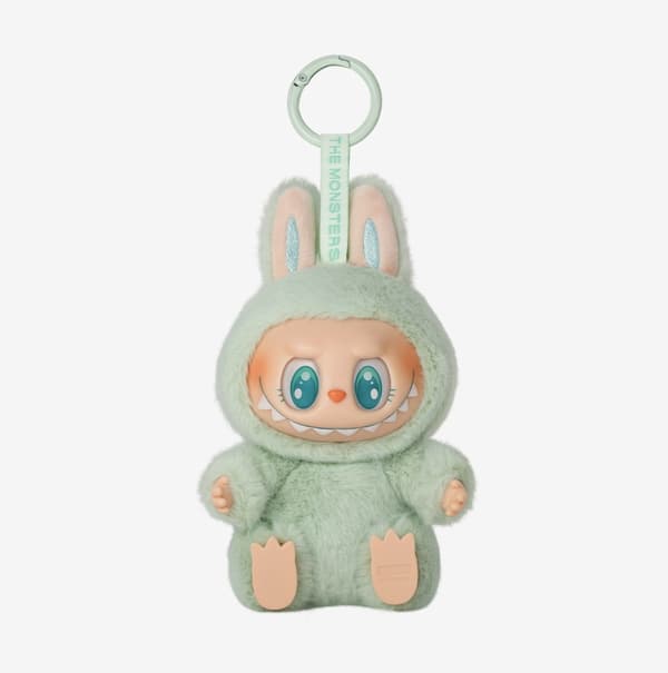 POP MART The Monsters Labubu plush keyring, 15 cm