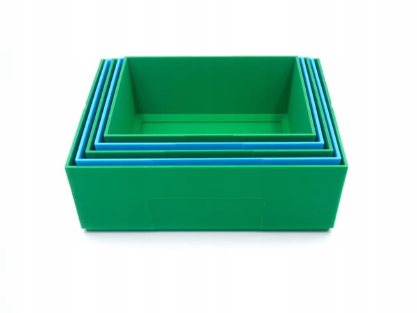 Block sorter, stackable container for sorting blocks