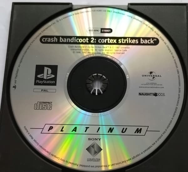 CRASH BANDICOOT 2: CORTEX STRIKES BACK – PSX – DISC ONLY.
