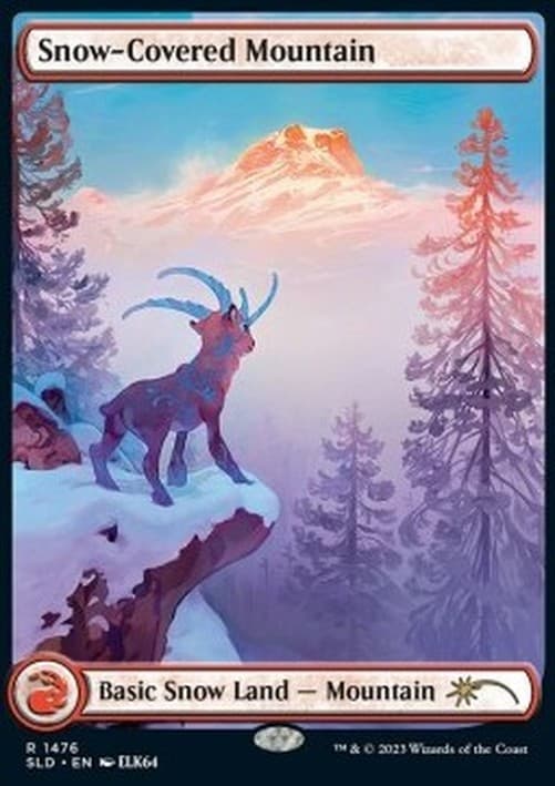 Magic: The Gathering Snow-Covered Mountain