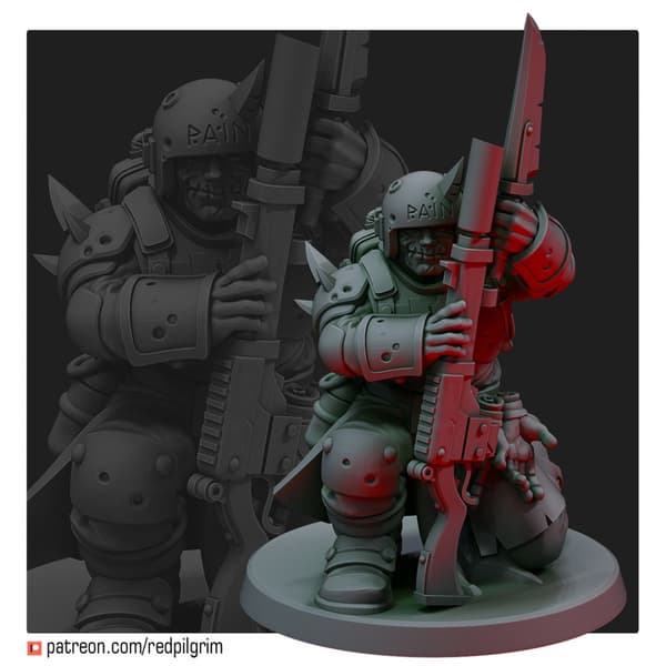 Oathbreakers Squad x5 Red Pilgrim Miniatures 28 mm