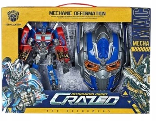 2-in-1 TRANSFORMING ROBOT: VEHICLE + MASK