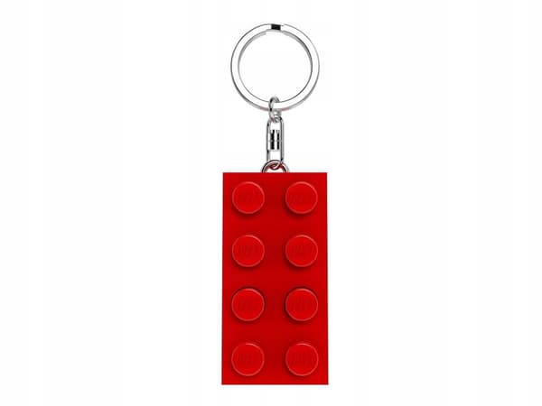 LEGO LED TORCH KEYRING – Red brick