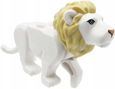 LEGO lion – white with a beige mane