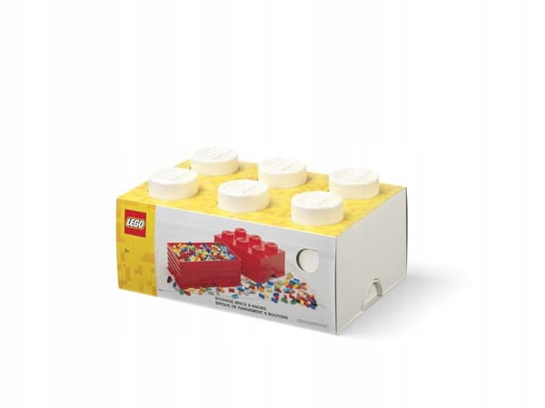 LEGO Brick 6 Storage Container, white