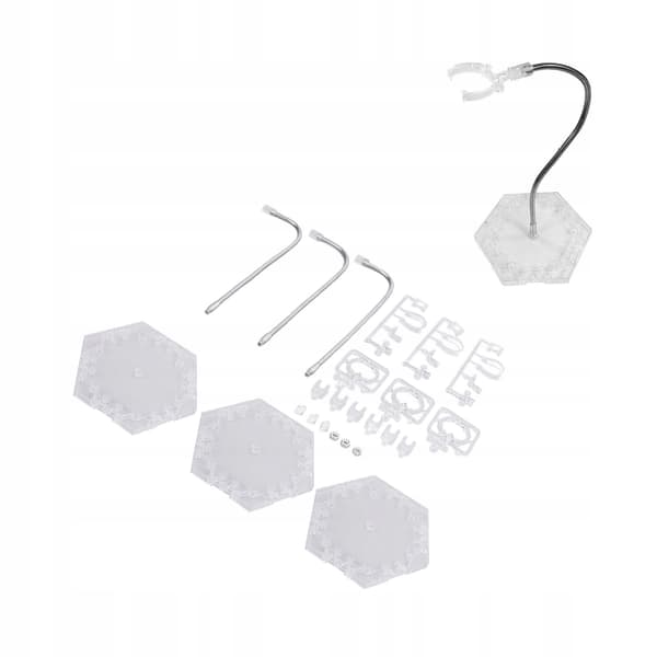 3-pack ABS figurine stand – Foldable stainless steel doll 59