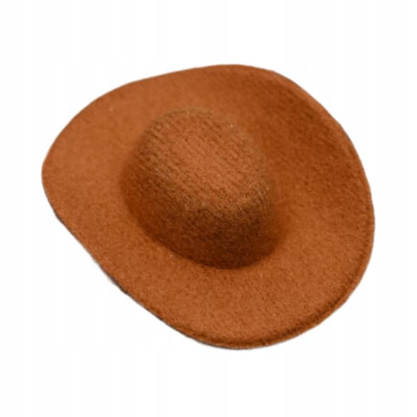 1:6 scale cowboy hat. Collectable handmade item. ‘Pretend & Play’ range. Brown