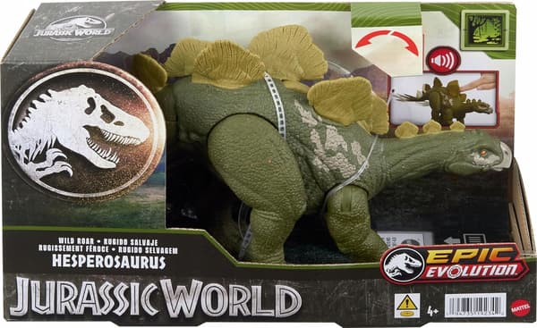 JURASSIC WORLD EPIC EVOLUTION Hesperosaurus dinosaur with sound