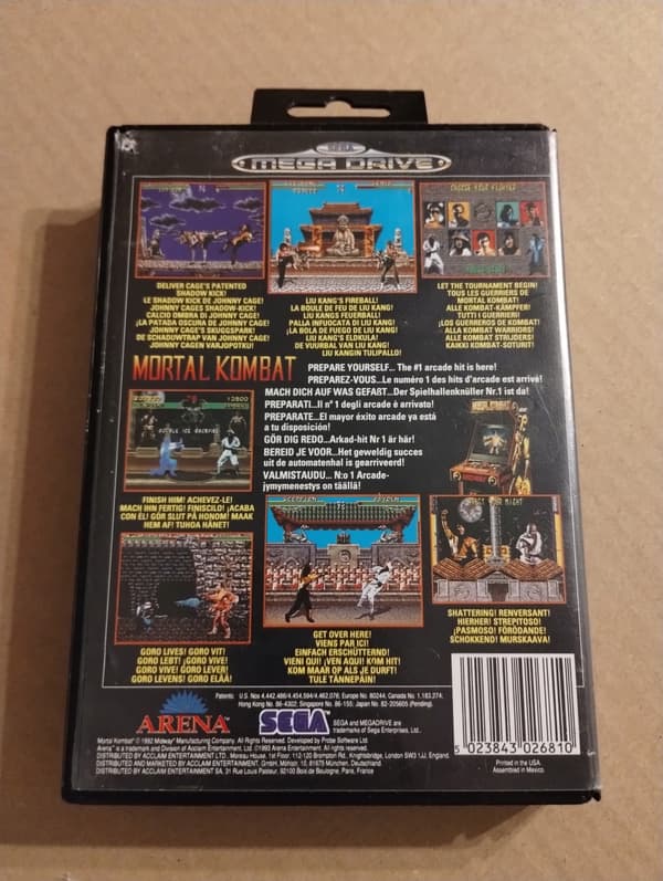 Mortal Kombat for the Sega Megadrive