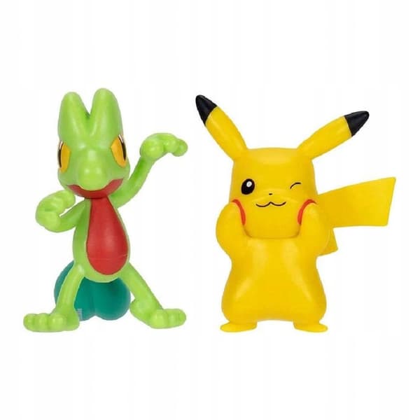 POKEMON Pikachu and Treecko Battle Figures Gift Set – 2-pack battle set