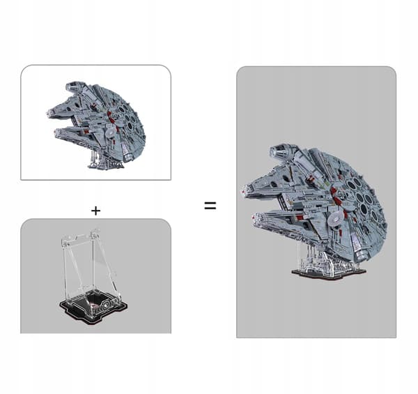 LEGO Millennium Falcon 75192 transparent display stand