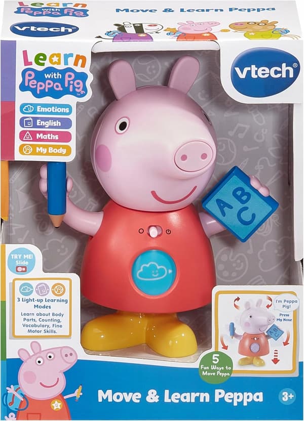 VTech Peppa Pig: Move and Learn Peppa, Official Character, Interactive Lear