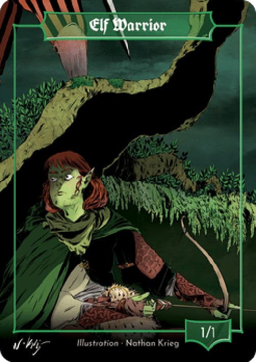 Magic: The Gathering Elf Warrior Token