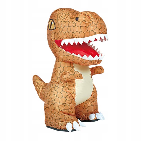 Inflatable Dinosaur Remote-Controlled Toy – Christmas Walking Electric Brown