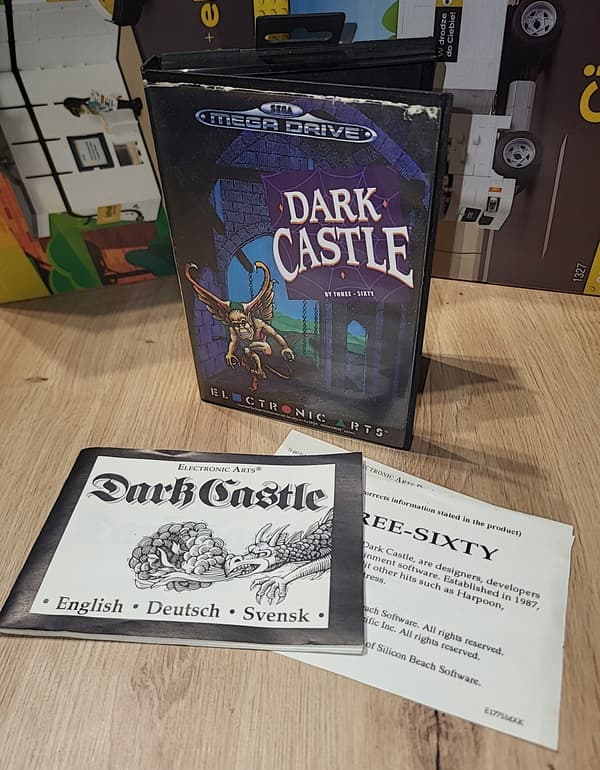 DARK CASTLE – SEGA MEGA DRIVE SMD – BOX ONLY with INSTRUCTION MANUAL, no game