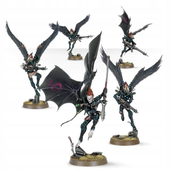Warhammer 40,000 Drukhari Scourges – a spru with 40k Dark Eldar models