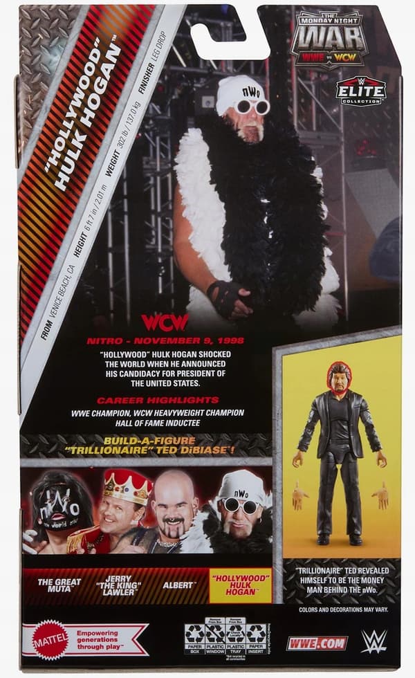MATTEL WWE Elite “Hollywood” Hulk Hogan Figure