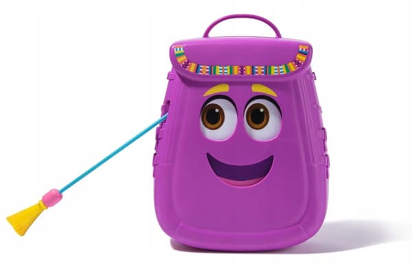 DORA Toy Set: Rucksack with Accessories (4-piece set). Plastic. Ages 3+. Gift