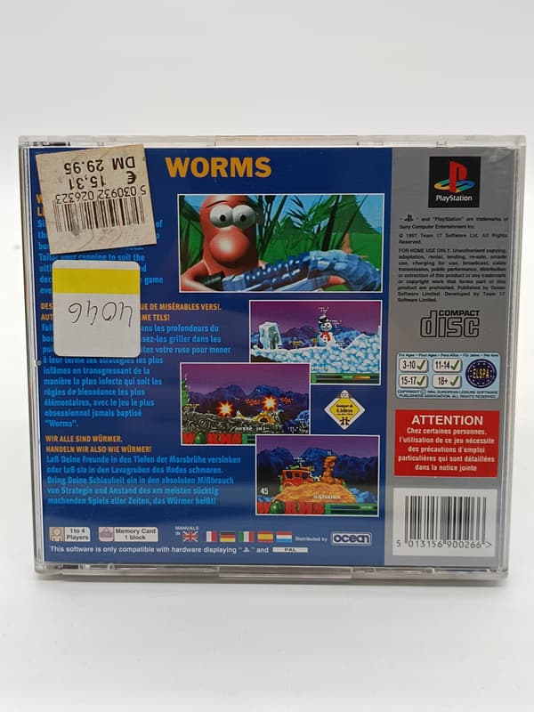 WORMS PSX SONY PlayStation (PSX)