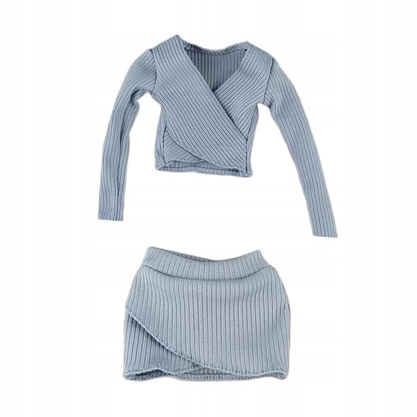 1:6 Scale Basic Crop Top Costume, Women’s Figure, blue