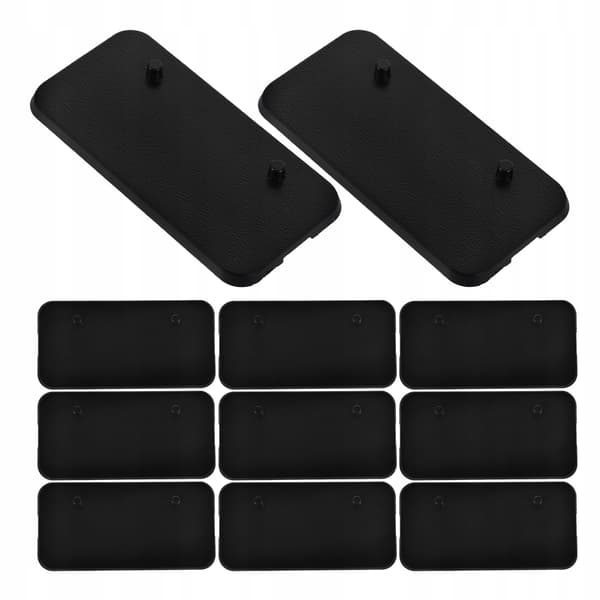 20 black plastic stands for action figures for a collector’s display case