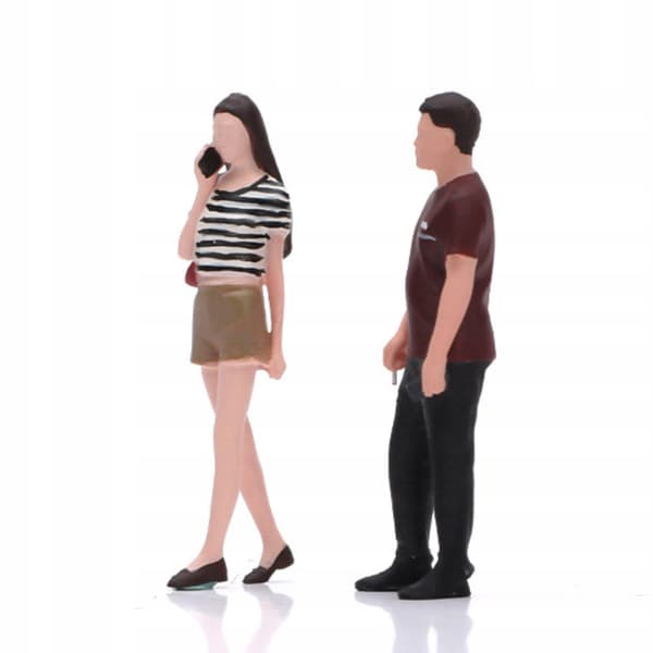 2 pieces 1:64 Scale miniature figures, accessories, ornaments, decorations, hand-painted