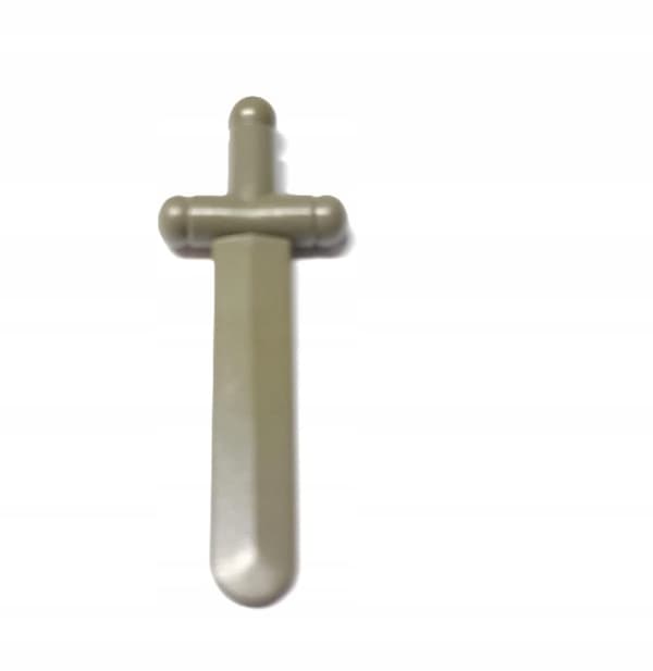 123aa2. Lego Castle Sword 3847a, dark grey, vintage