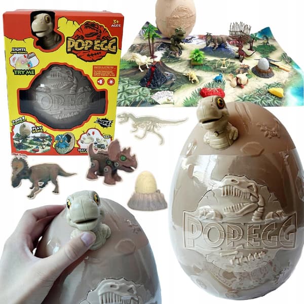 MEGA DINOSAUR EGG SURPRISE SET – DINOSAUR FIGURINES AND PLAY MAT