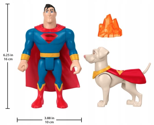 FISHER-PRICE DC SUPER-PETS FIGURINE SET – SUPERMAN & KRYPTO TOY