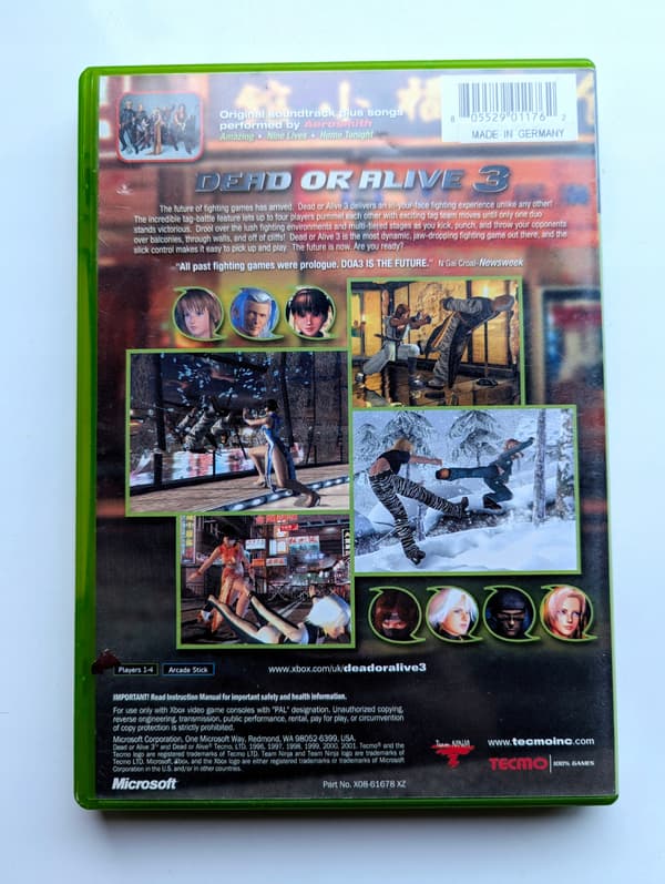 *** DEAD OR ALIVE 3 XBOX CLASSIC *** 3AAA