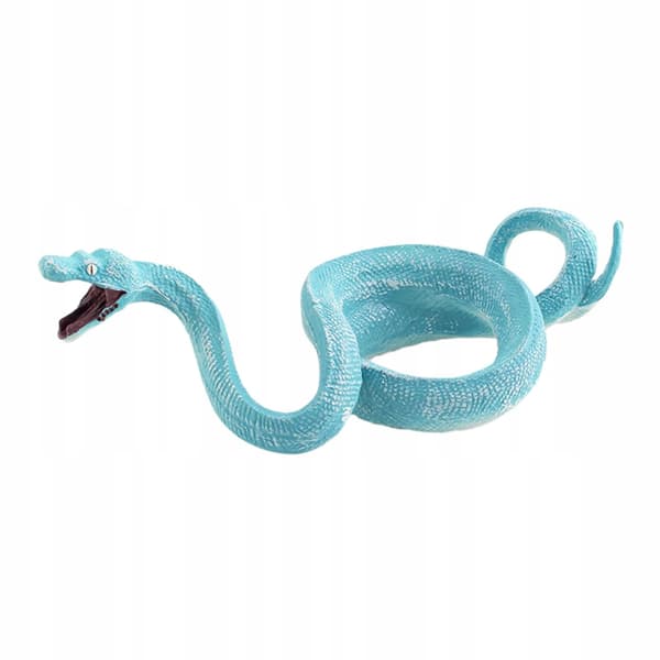 Snake figurine – Realistic educational wildlife statue for Micro Blue