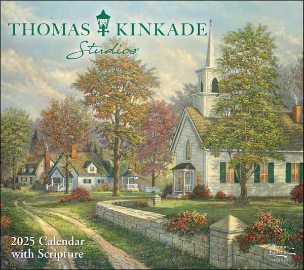 Kinkade, Thomas Thomas Kinkade Studios 2025 Deluxe Wall Calendar with Scrip