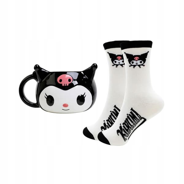 Sanrio Kuromi 3D Mug and Socks Set, 330 ml